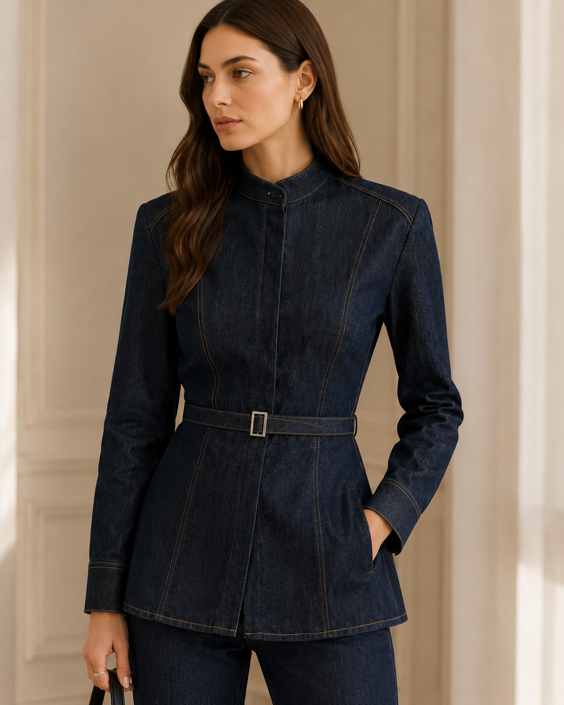 Cotton-Rich Denim, Structured Yet Comfortable