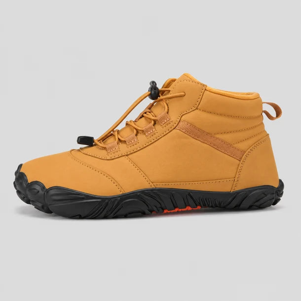 Color: Camel | Side view of winter boots