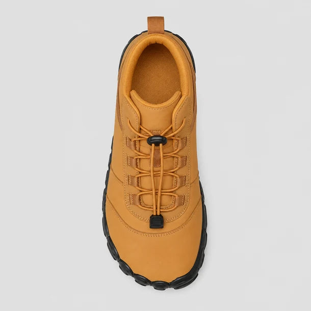 Color: Camel | Top view of winter boots