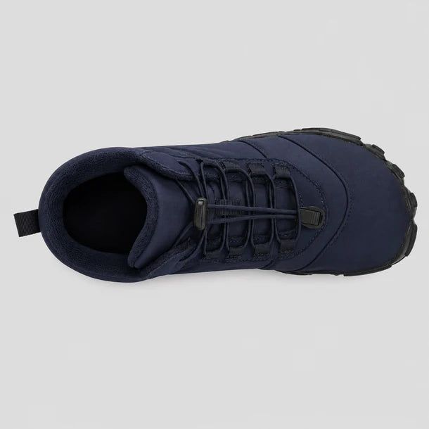 Color: Dark Blue | Top view of winter boots